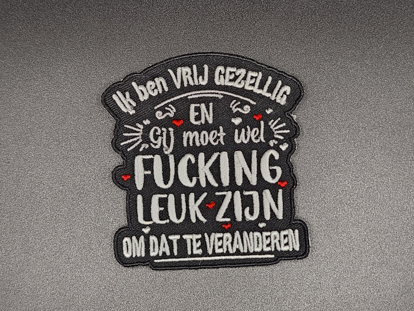 Embleem ik ben vrij gezellig