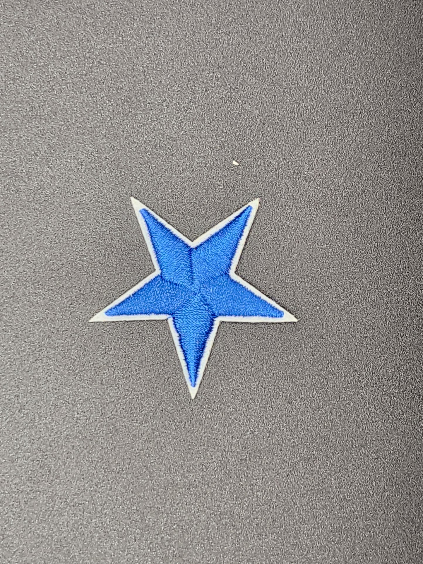Embleem ster blauw/wit