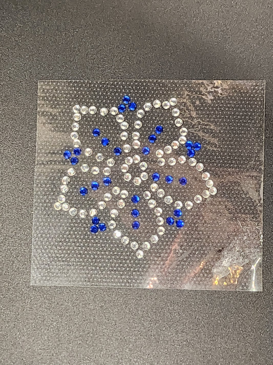 Strass embleem mispelbloem