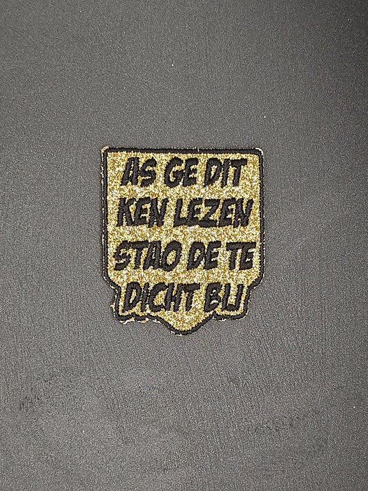 As ge dit ken lezen stao de te dicht bij