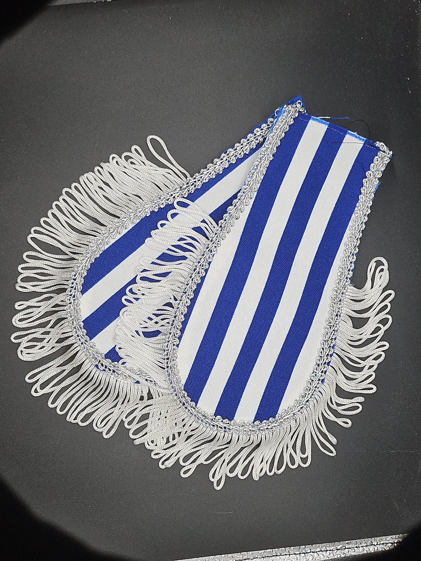 epauletten blauw wit (handmade)
