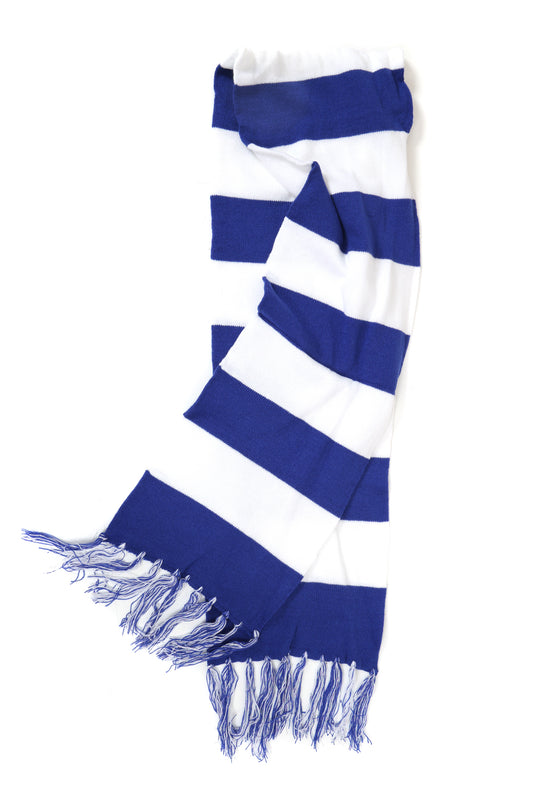 Blauw witte sjaal groot