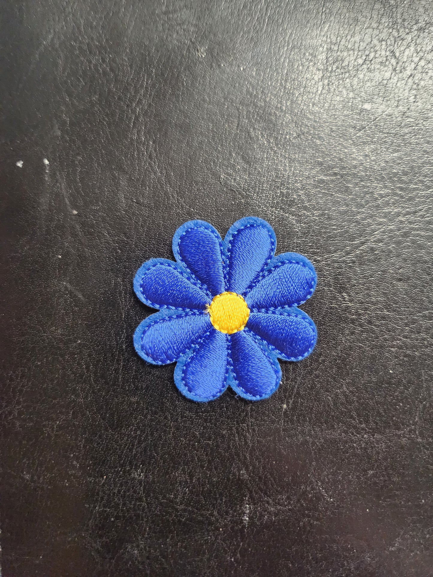Embleem bloem blauw
