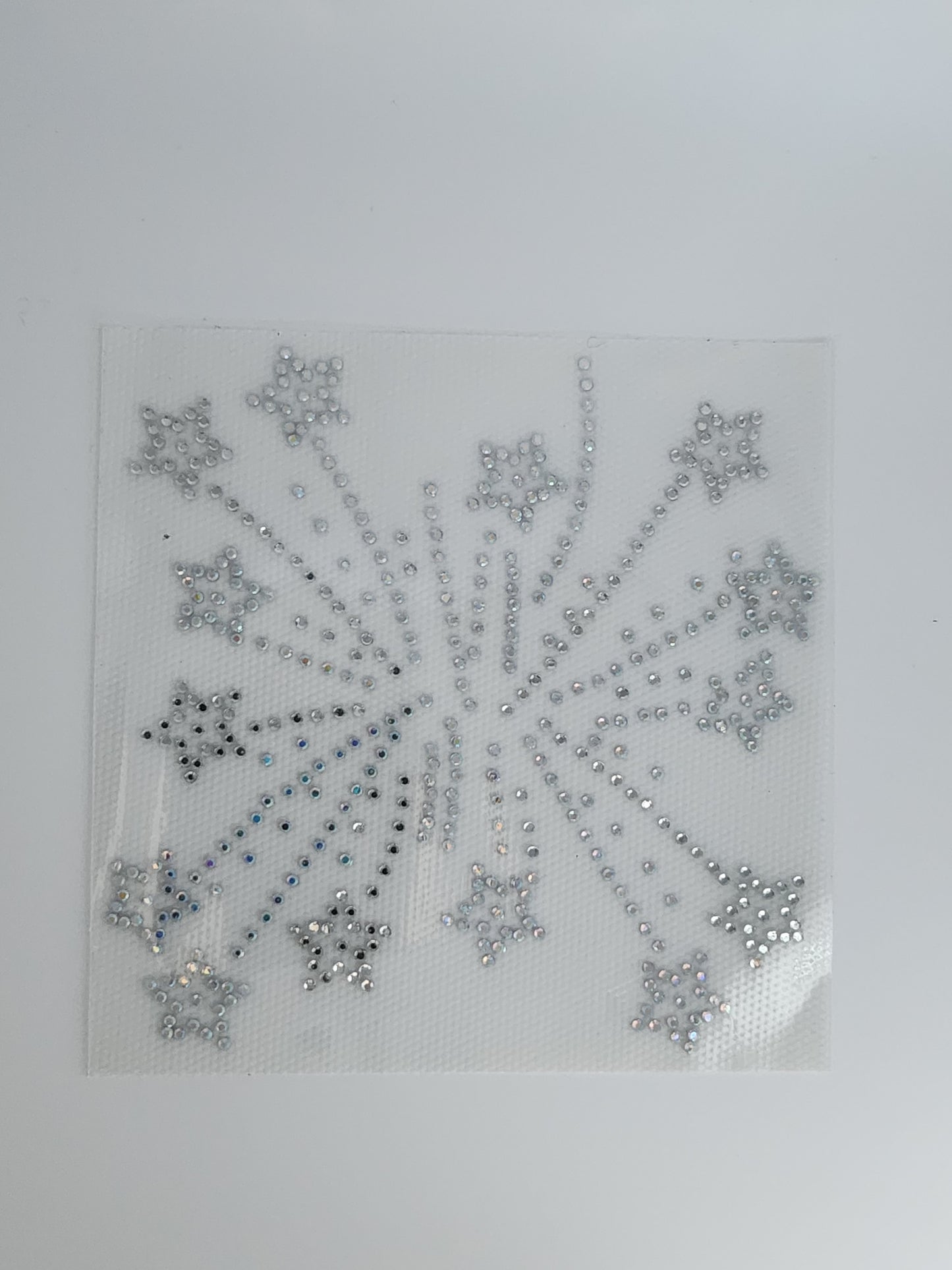 Strass embleem sterren spay klein zilver
