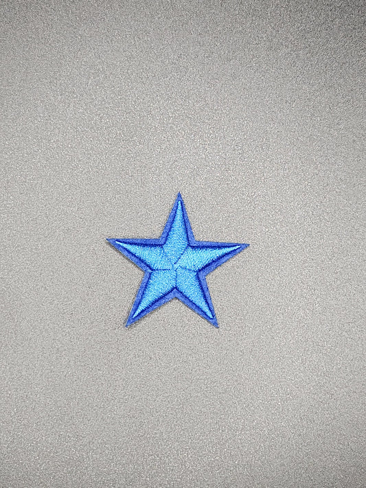Embleem ster blauw